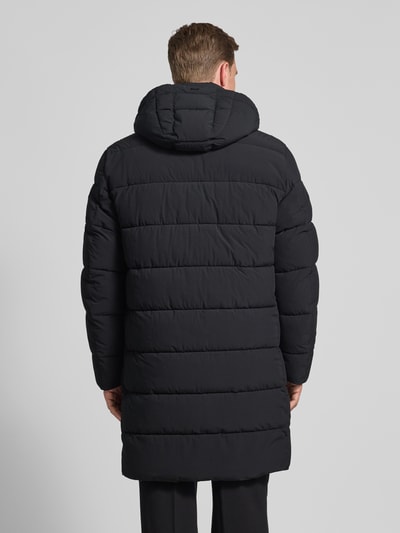 JOOP! Collection Gewatteerde lange jas met steekzakken, model 'Winsten' Zwart - 5