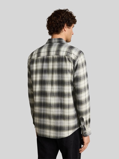 Tom Tailor Denim Koszula casualowa o kroju relaxed fit z brustaszą Grafitowy 5