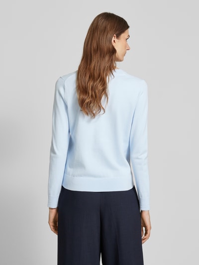 Tommy Hilfiger Strickpullover mit gerippten Abschlüssen Hellblau 5