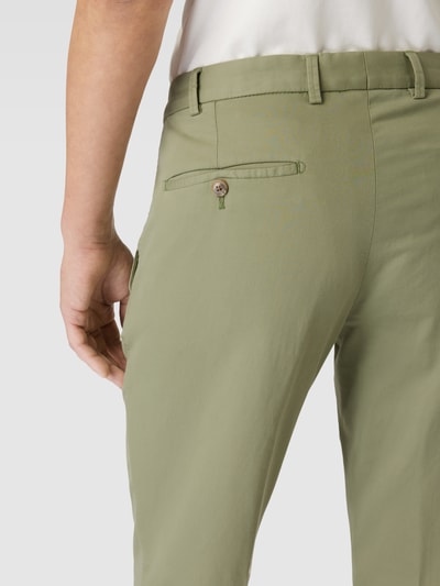 Hiltl Stoffen broek met achterzakken, model 'Tourist 2.0' Lichtgroen - 3