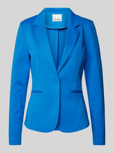 ICHI Slim fit blazer met paspelzakken, model 'KATE' Blauw - 1