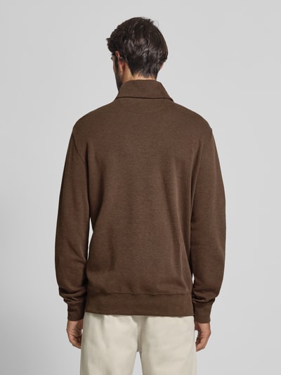Polo Ralph Lauren Shirt met lange mouwen en opstaande kraag Middenbruin - 5