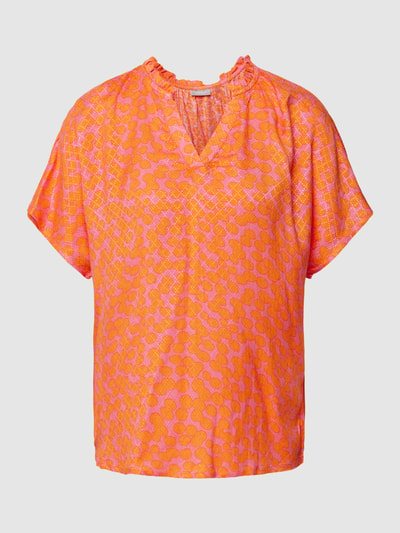 Fransa Bluzka ze wzorem na całej powierzchni model ‘Nemma’ Pomarańczowy 2