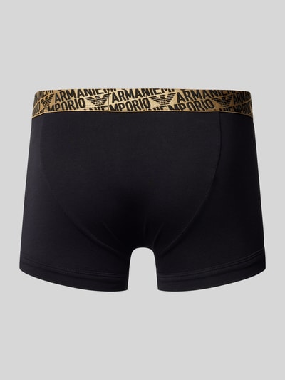 Emporio Armani Boxershort met elastische band met label in een set van 2 stuks Zwart - 3