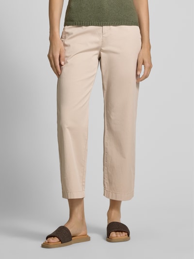 MAC Spodnie capri z lamowanymi kieszeniami z tyłu Gliniany 4