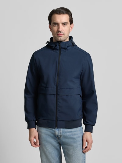 Tom Tailor Denim Regular Fit Funktionsjacke mit Kapuze Dunkelblau 4