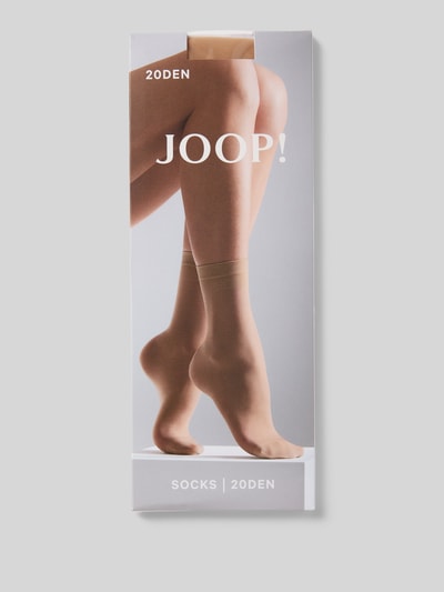 JOOP! Collection Socken mit Label-Stitching Ecru 3