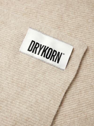 Drykorn Schal mit Label-Patch Modell 'DUB' Beige Melange 2