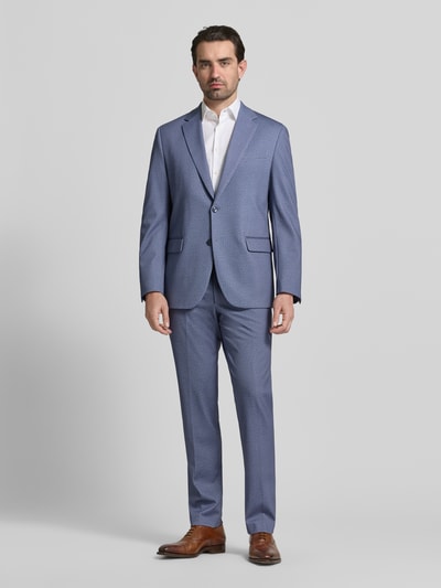 Mannelijk model draagt 2-Knopf-Sakko met reverskraag van Christian Berg Men, regular fit, materiaal-mix met viscose, voorkant gehele lichaam.