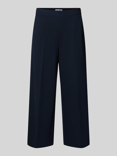 More & More Wide fit pantalon van viscosemix met elastische band Marineblauw - 2