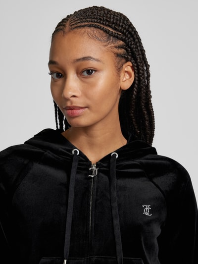 Juicy Couture Sweatjacke mit Kapuze Modell 'MADISON' Black 3