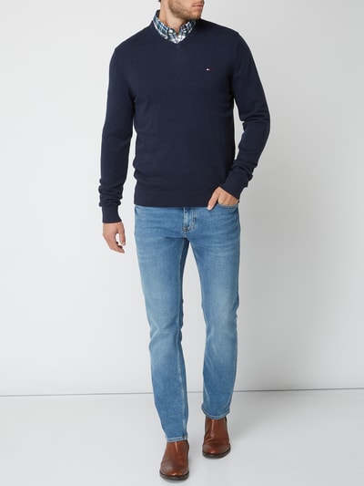 Tommy Hilfiger Pullover aus Baumwoll-Kaschmir-Mix (marine) online 