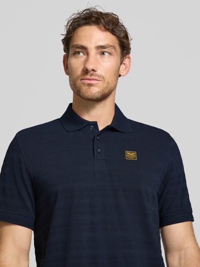 PME Legend Poloshirt mit Label-Detail Marine 3