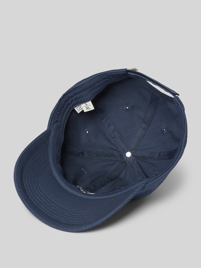 Knowledge Cotton Apparel Basecap mit Motiv-Stitching Marine 2