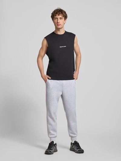 JACK & JONES Sweatpants met achterzak, model 'GORDON JJBRADLEY' Lichtgrijs gemêleerd - 1