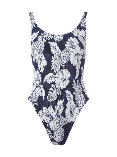 Seafolly Badeanzug mit floralem Muster Marine 1