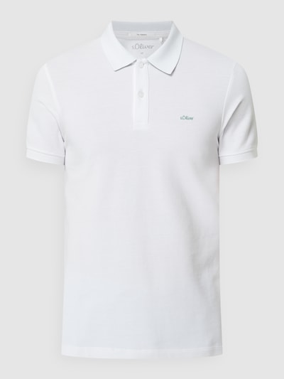 s.Oliver RED LABEL Regular Fit Poloshirt aus Piqué  Weiss 2