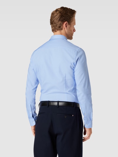 Jake*s Super Slim Fit Business-Hemd mit Haifischkragen Bleu 5
