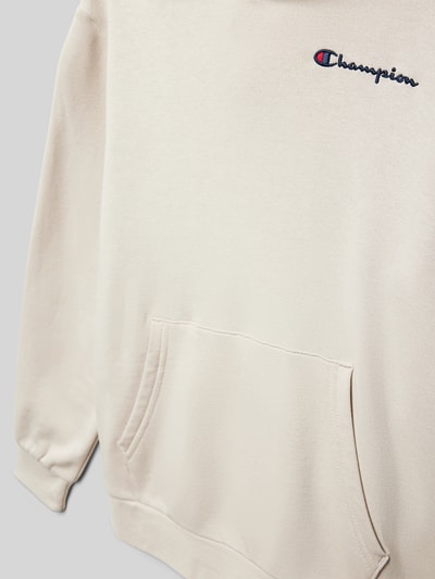 CHAMPION Hoodie mit Label-Stitching Stein 2