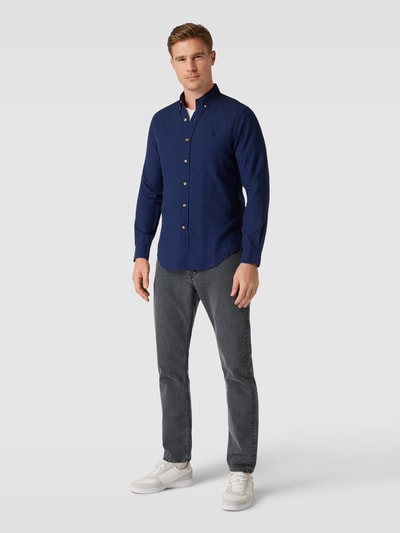 Polo Ralph Lauren Slim fit vrijetijdsoverhemd met logostitching Jeansblauw - 1