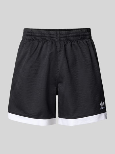 adidas Originals Relaxed fit korte broek met labelstitching, model 'Mockeylet' Zwart - 2