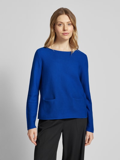 Betty Barclay Gebreide pullover met zakken Koningsblauw - 4