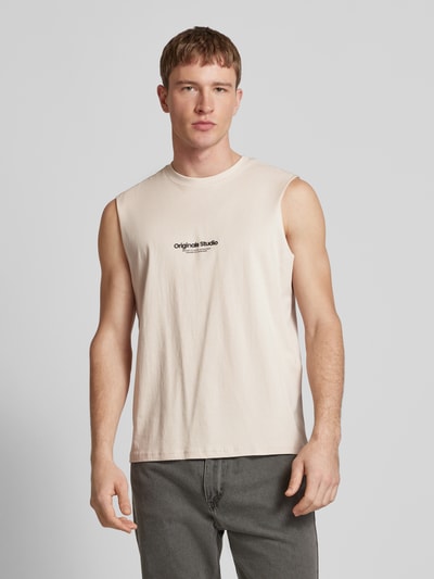 Jack & Jones Tanktop mit Label-Print Modell 'VESTERBRO' Offwhite 4