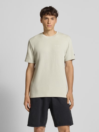 CHAMPION T-shirt met structuurmotief en ronde hals Beige - 4
