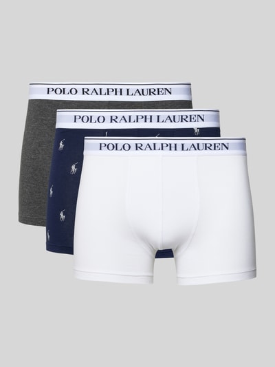 Produktfoto, Skinny Fit Boxershorts aus Baumwoll-Mix im 3er-Pack von Polo Ralph Lauren Underwear, unifarben, elastischer Bund, stretch, multipack