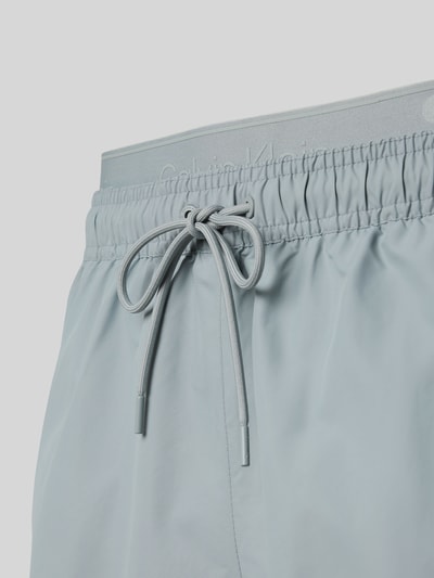 Calvin Klein Underwear Spodenki kąpielowe z elastycznym pasem Jasnoszary 2