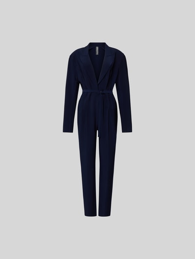 Norma Kamali Jumpsuit mit Taillengürtel Dunkelblau 1