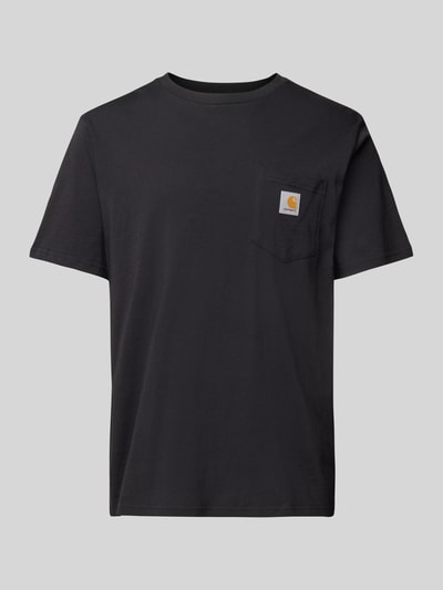 Carhartt Work In Progress T-Shirt mit Brusttasche Black 2