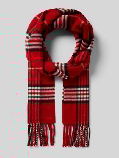 Fraas Schal mit Ausfransungen Rot 1