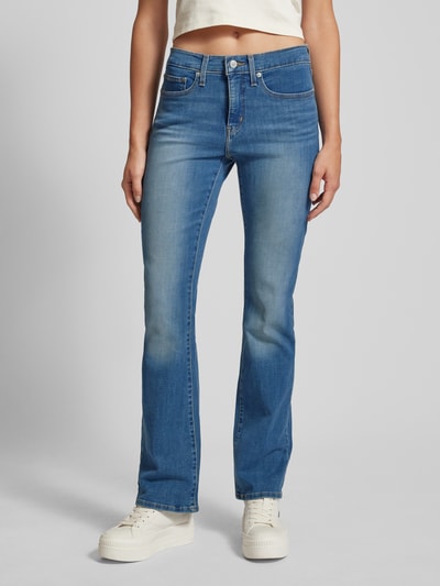 Levi's® 300 Bootcut jeans in 5-pocketmodel, model 'INDI' Lichtblauw - 4