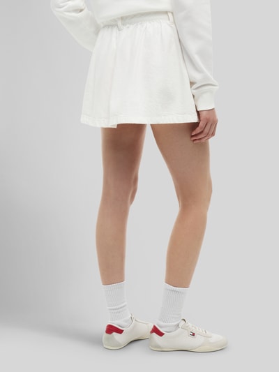 Tommy Jeans Ausgestellter Mini-Rock aus reiner Baumwolle Offwhite 5