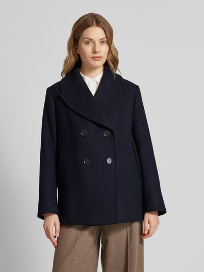 Barbour Lange jas met reverskraag, model 'INGRID' Marineblauw - 4