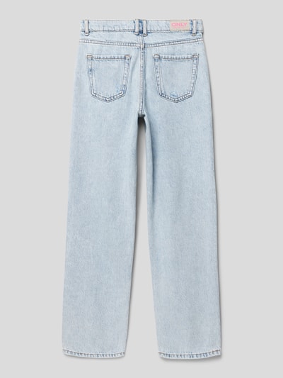 Only Straight Fit Jeans im Destroyed-Look Hellblau 3