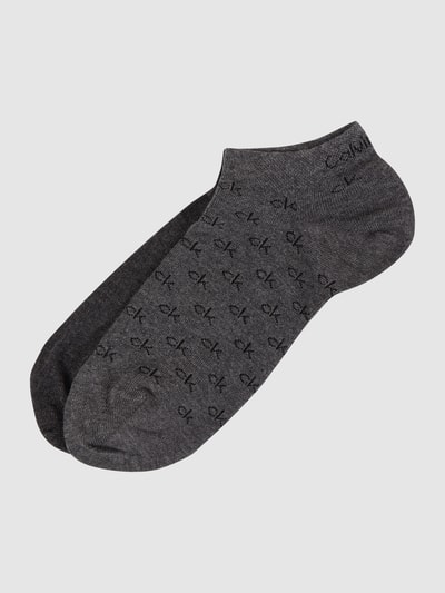 CK Calvin Klein Sneakersocken mit Stretch-Anteil im 2er-Pack  Mittelgrau 1