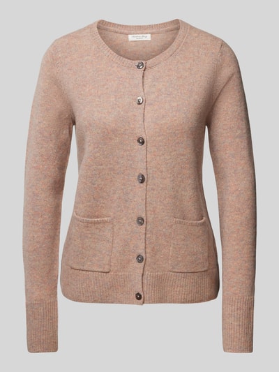 Christian Berg Woman Strickjacke mit aufgesetzten Eingrifftaschen Sand Melange 2