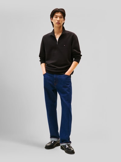 Tommy Hilfiger Regular fit schipperstrui van katoenmix Zwart - 1