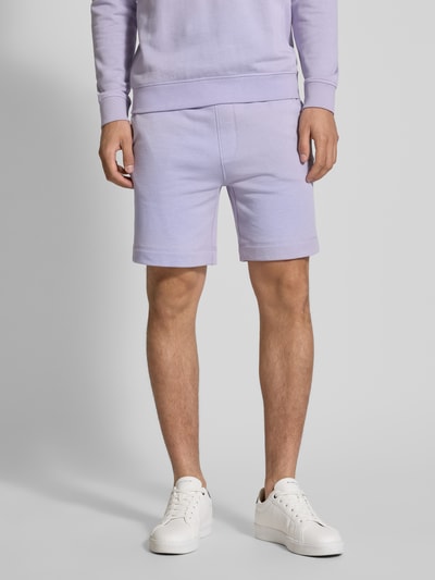 BOSS Orange Sweatshorts met steekzakken, model 'Sewalk' Lila - 4