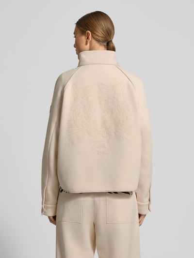 Marc Cain Trainingsjack met opstaande kraag Zand - 5