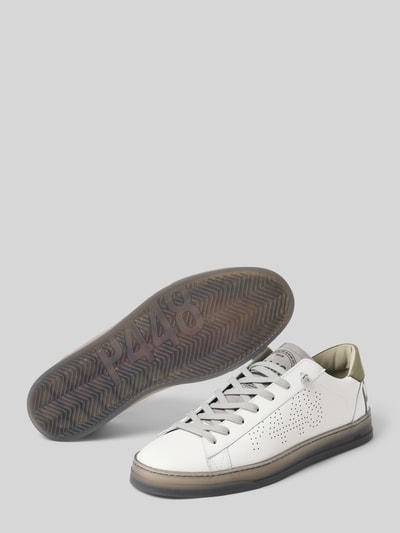 P448 Sneakers met vetersluiting Wit - 4