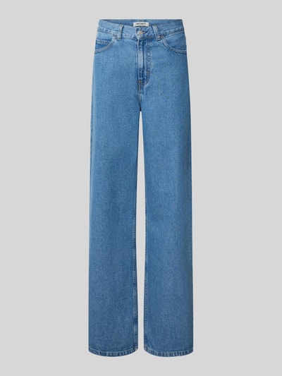 Produktfoto, Jeans mit Eingrifftaschen Modell 'Jane' von Carhartt Work In Progress, blaue Wide Leg Denim, Material-Mix mit Baumwoll-Anteil