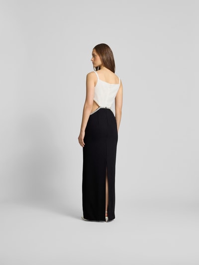 Self-Portrait Maxikleid mit Cut Outs Black 5