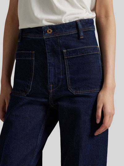 Polo Ralph Lauren Wide Leg Jeans aus Baumwoll-Mix Dunkelblau 3