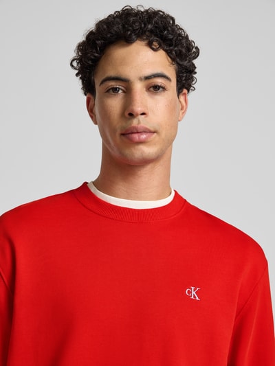 Calvin Klein Jeans Sweatshirt aus reiner Baumwolle Rot 3