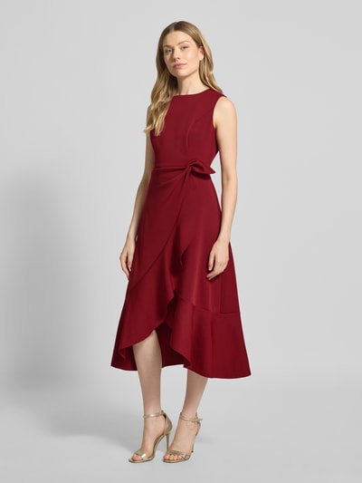 Adrianna Papell Cocktailkleid in Wickel-Optik Bordeaux 1