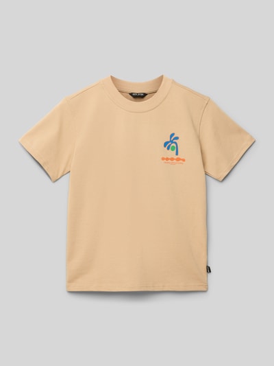 CARS JEANS T-Shirt mit Motiv-Print Modell 'TORINS' Sand 1