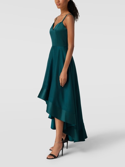 Jake*s Cocktail Abendkleid mit V-Ausschnitt Dunkelgruen Melange 4